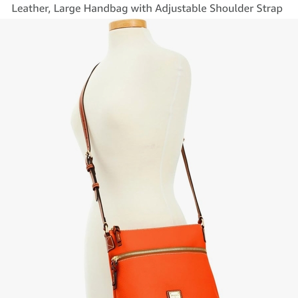 Dooney & Bourke Orange Leather Crossbody Bag - Picture 5 of 10